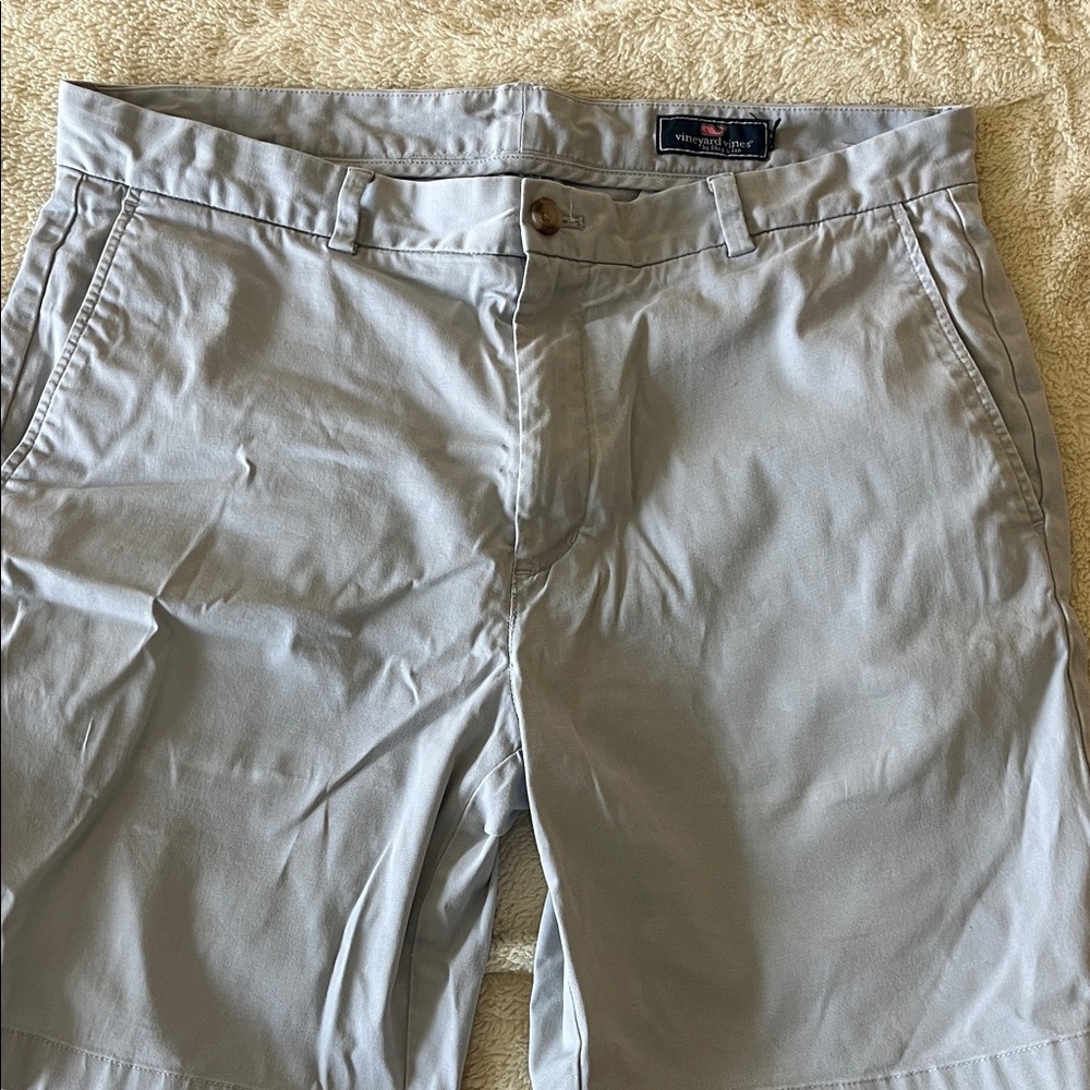 Vineyard Vines Light Gray Flat Front Shorts